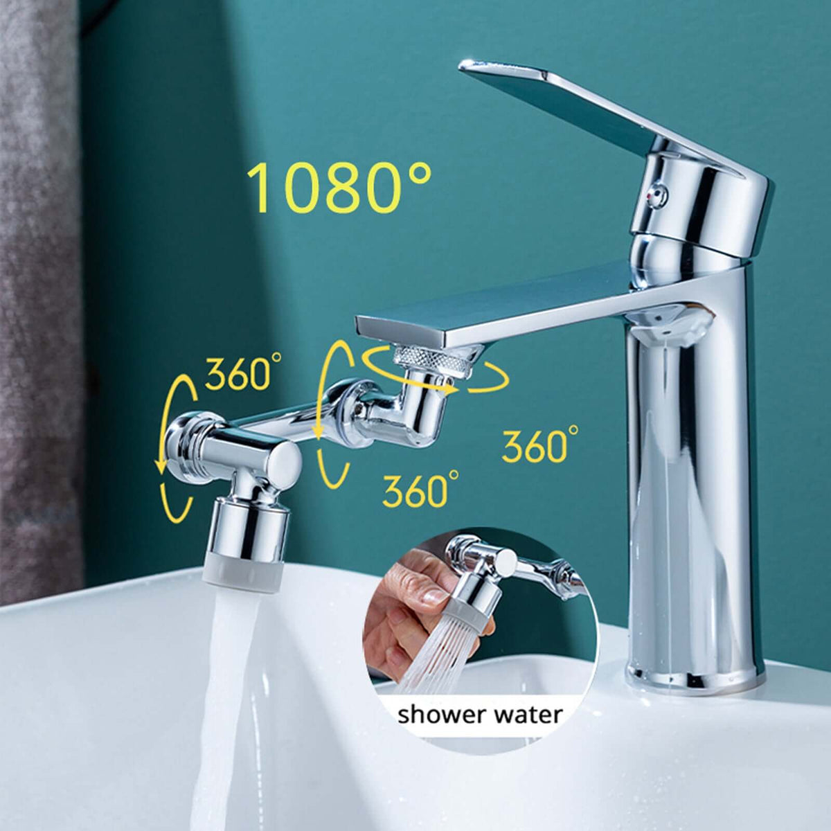 Universal 1080° Swivel Faucet Aerator Multifunction