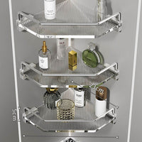 Sleek and modern bathroom storage shelf with 3 tiers
