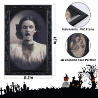Halloween Deco  3D Face Moving Horror Portrait