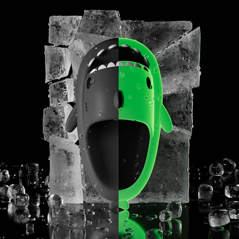 Glowing Shark Flip-Flops: Illuminate Your Bathroom with Fun and Safety