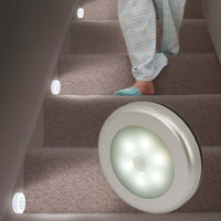 Motion Sensor LED Night Light - Magnetic, Battery-Operated